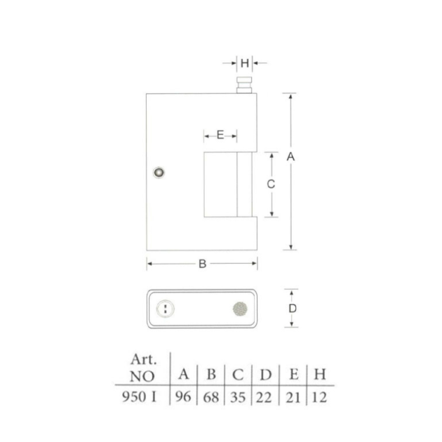 قفل کتابی چدنی 950 پارس یراق شاپ