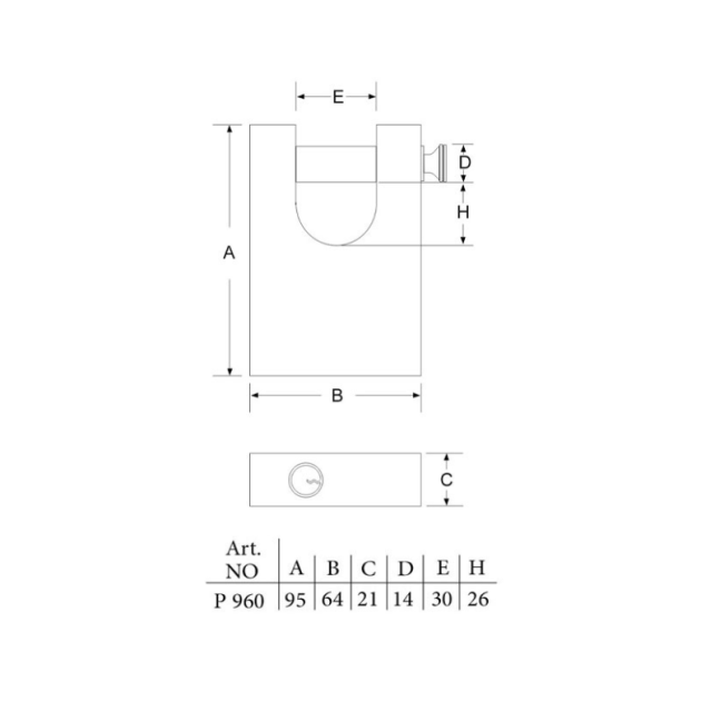 قفل کتابی 960 پارس یراق شاپ