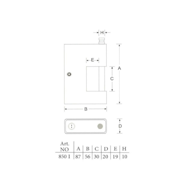 قفل کتابی چدنی 850 پارس یراق شاپ