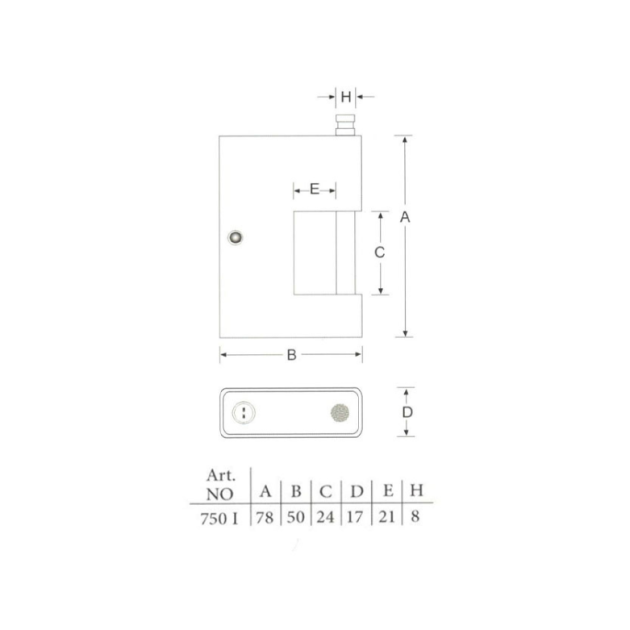 قفل کتابی چدنی 750 پارس یراق شاپ