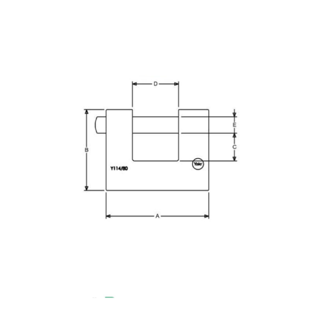 قفل کتابی Y114 یال یراق شاپ