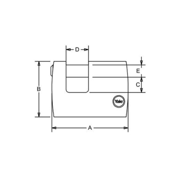 قفل کتابی Y124 یال یراق شاپ