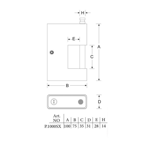 قفل کتابی SX1000 پارس یراق شاپ