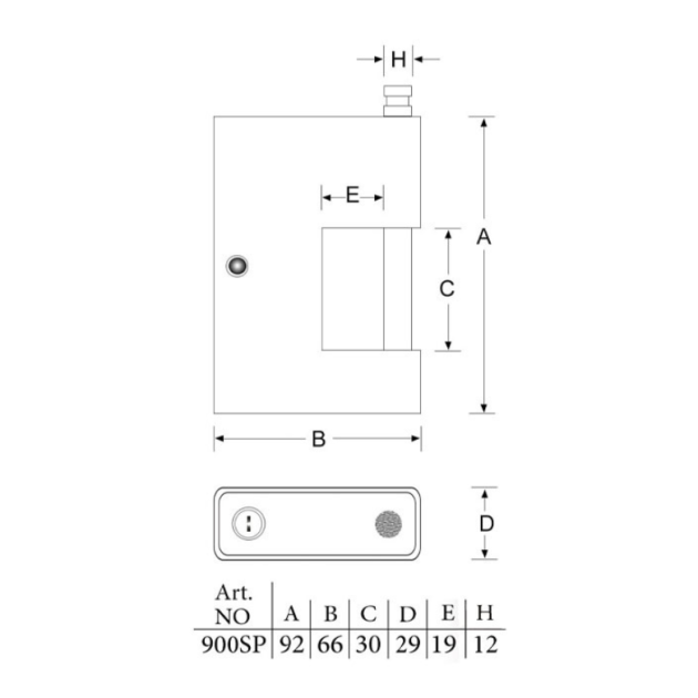 قفل کتابی SX900 پارس یراق شاپ