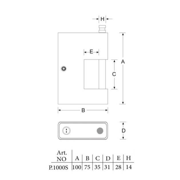 قفل کتابی S1000 پارس یراق شاپ