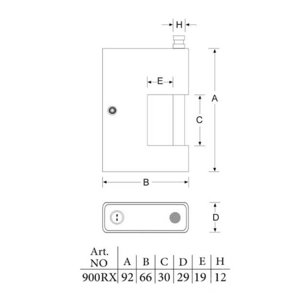 قفل کتابی RX900 پارس یراق شاپ