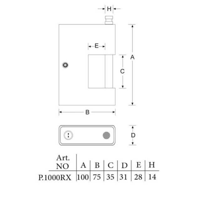 قفل کتابی RX1000 پارس یراق شاپ